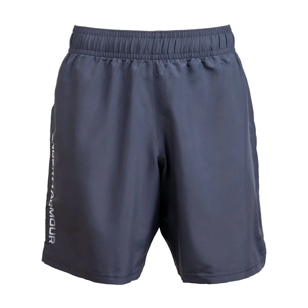 NWT Under Armour Men's Woven Wordmark Short Size Small Grey